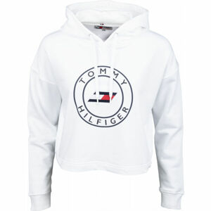 Tommy Hilfiger RELAXED ROUND GRAPHIC HOODIE LS  XS - Dámská mikina