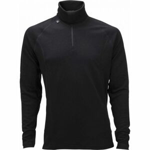 Ulvang TURTLE NECK W/ZIP MS Pánské funkční vlněné triko, černá, velikost L