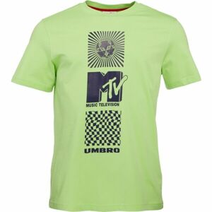 Umbro X MTV GRAPHIC TEE Pánské triko, světle zelená, velikost L
