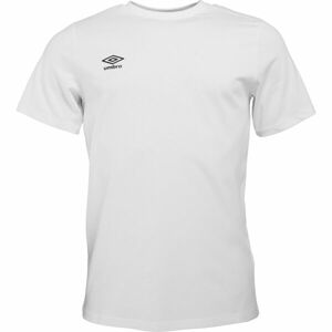 Umbro FW SMALL LOGO TEE Pánské triko, bílá, veľkosť XL
