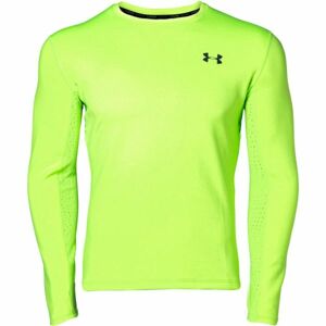 Under Armour QUALIFIER COLDGEAR LONGSLEEVE světle zelená L - Pánské běžecké triko s dlouhým rukávem