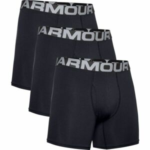 Under Armour UA CHARGED COTTON 6IN 3 PACK Pánské boxerky, černá, velikost lg