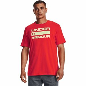 Under Armour UA TEAM ISSUE WORDMARK SS Pánské triko, červená, velikost XXXL