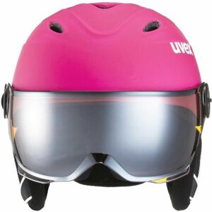 Uvex JUNIOR VISOR PRO růžová (54 - 56) - Dětská lyžařská helma