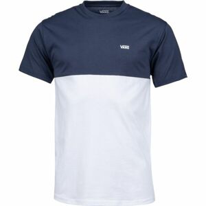 Vans COLORBLOCK TEE Pánské triko, Bílá,Tmavě modrá, velikost XL