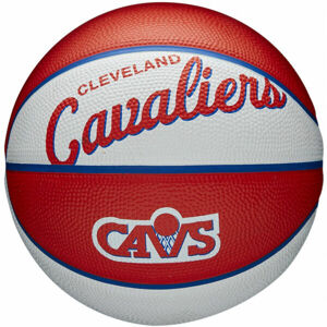 Wilson NBA RETRO MINI CAVS Mini basketbalový míč, červená, veľkosť 3