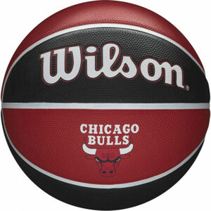 Wilson NBA TEAM TRIBUTE BULLS Basketbalový míč, červená, velikost 7