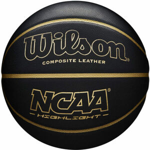 Wilson NCAA HIGHLIGHT 295 Basketbalový míč, Černá,Zlatá, velikost 7